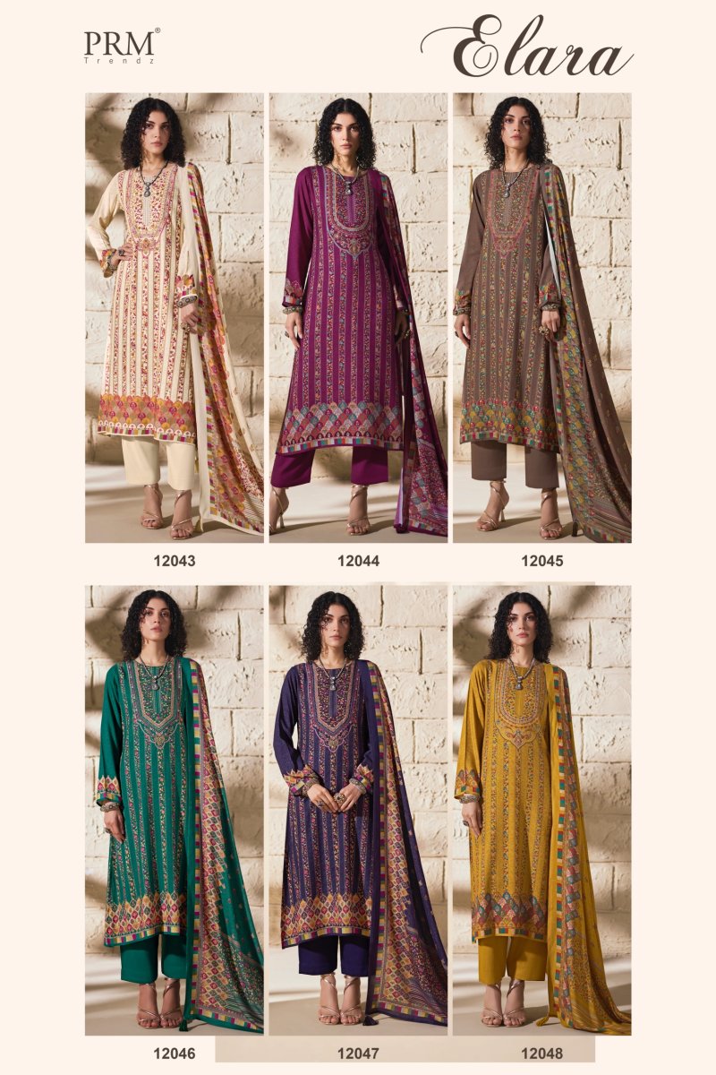 Elara By Prm Viscos Pashmina Dress Materials 